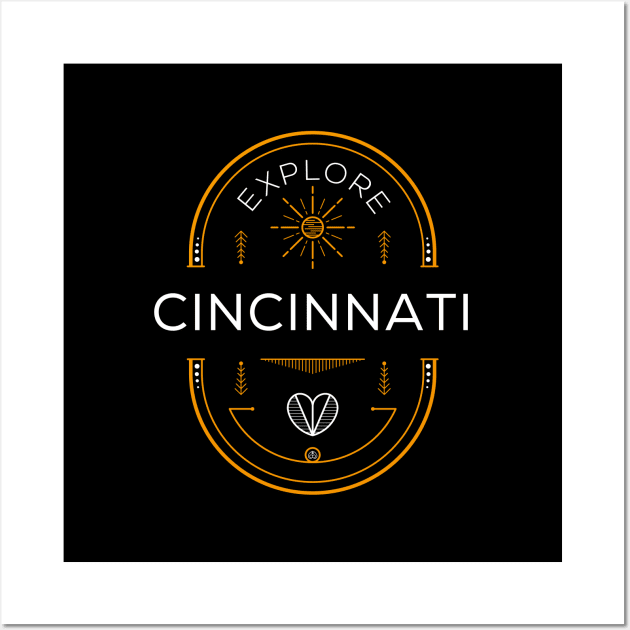 Explore Cincinnati Design. Wall Art by khaled